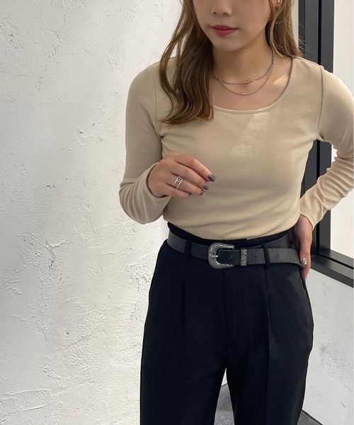 apres jour mignon(アプレジュールミニョン)の「カップ付きインナー【ZOZOTOWN限定アイテム】(その他トップス・レディース・ライトベージュ/ブラック/オフホワイト・フリー/X-LARGE)」の22枚目の写真