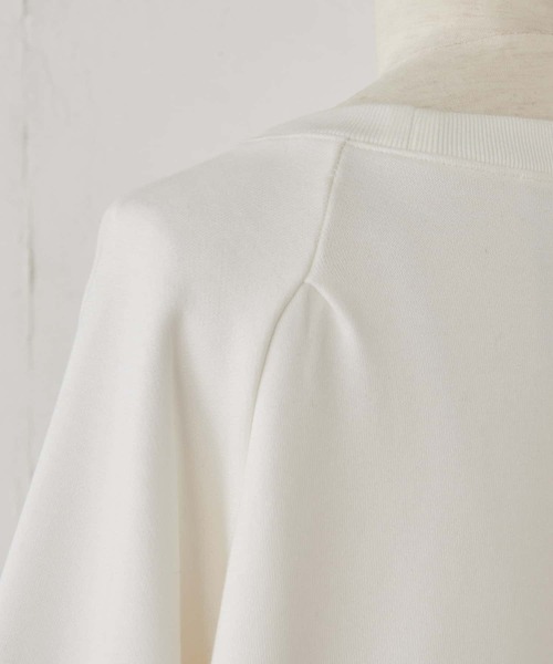BEARDSLEY（ビアズリー）の「袖ボリュームトレーナー（Tシャツ/カットソー・レディース・ホワイト/ネイビー・FREE）」の8枚目の写真