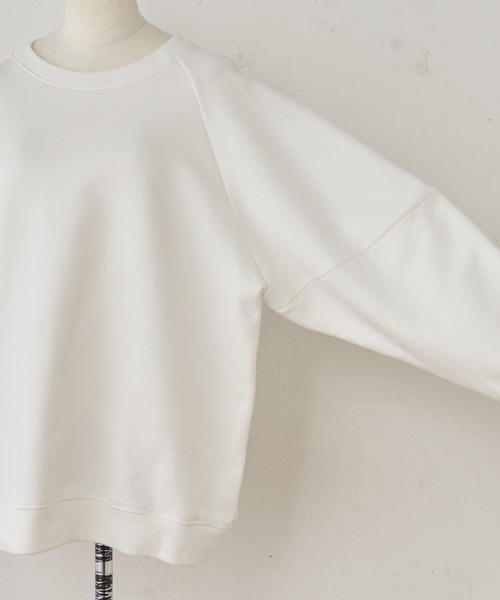 BEARDSLEY（ビアズリー）の「袖ボリュームトレーナー（Tシャツ/カットソー・レディース・ホワイト/ネイビー・FREE）」の11枚目の写真
