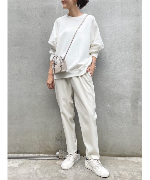 BEARDSLEY（ビアズリー）の「袖ボリュームトレーナー（Tシャツ/カットソー・レディース・ホワイト/ネイビー・FREE）」の13枚目の写真