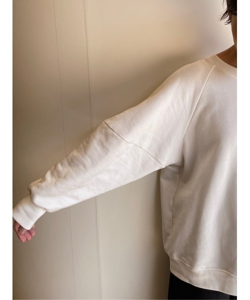 BEARDSLEY（ビアズリー）の「袖ボリュームトレーナー（Tシャツ/カットソー・レディース・ホワイト/ネイビー・FREE）」の15枚目の写真