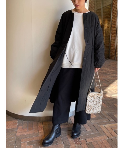 BEARDSLEY（ビアズリー）の「袖ボリュームトレーナー（Tシャツ/カットソー・レディース・ホワイト/ネイビー・FREE）」の3枚目の写真