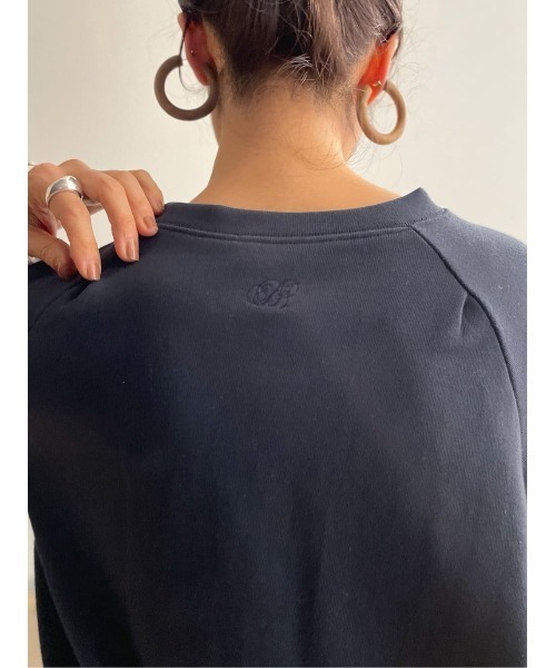 BEARDSLEY（ビアズリー）の「袖ボリュームトレーナー（Tシャツ/カットソー・レディース・ホワイト/ネイビー・FREE）」の18枚目の写真