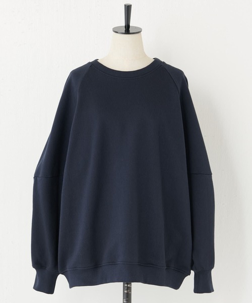 BEARDSLEY（ビアズリー）の「袖ボリュームトレーナー（Tシャツ/カットソー・レディース・ホワイト/ネイビー・FREE）」の19枚目の写真