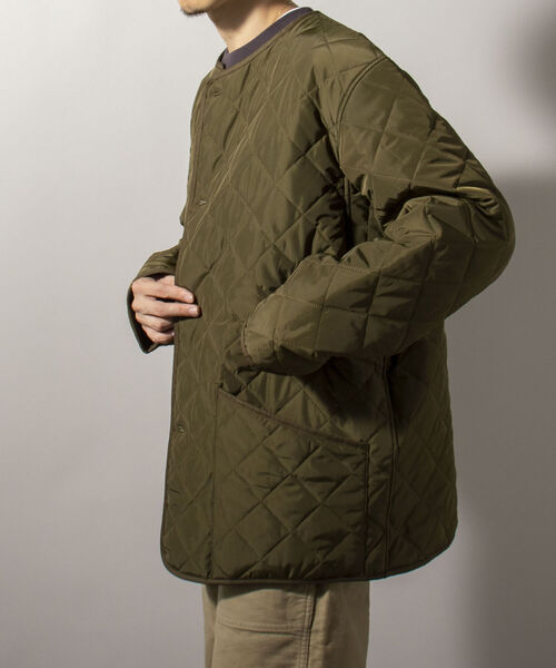 GLOSTER(グロスター)の「【Kinloch Anderson/キンロック・アンダーソン】QUILTED LINNER JACKET キルティングライナージャケット(ブルゾン・メンズ・ブラック/オリーブ・40/38)」の21枚目の写真