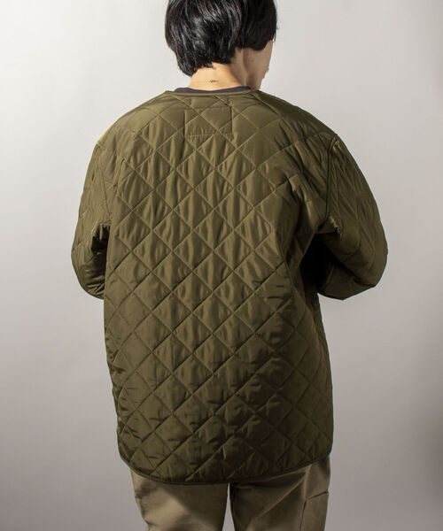 GLOSTER(グロスター)の「【Kinloch Anderson/キンロック・アンダーソン】QUILTED LINNER JACKET キルティングライナージャケット(ブルゾン・メンズ・ブラック/オリーブ・40/38)」の16枚目の写真