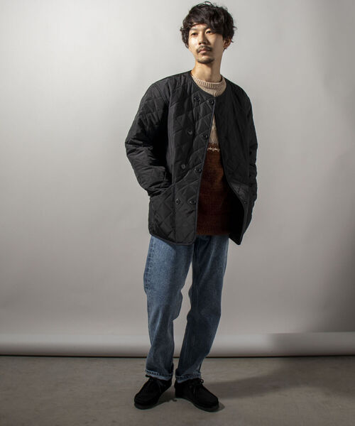 GLOSTER(グロスター)の「【Kinloch Anderson/キンロック・アンダーソン】QUILTED LINNER JACKET キルティングライナージャケット(ブルゾン・メンズ・ブラック/オリーブ・40/38)」の6枚目の写真