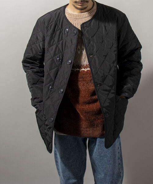 GLOSTER(グロスター)の「【Kinloch Anderson/キンロック・アンダーソン】QUILTED LINNER JACKET キルティングライナージャケット(ブルゾン・メンズ・ブラック/オリーブ・40/38)」の22枚目の写真