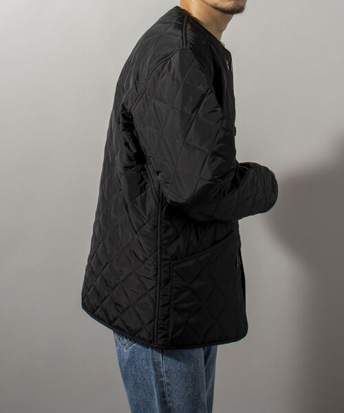 GLOSTER(グロスター)の「【Kinloch Anderson/キンロック・アンダーソン】QUILTED LINNER JACKET キルティングライナージャケット(ブルゾン・メンズ・ブラック/オリーブ・40/38)」の5枚目の写真