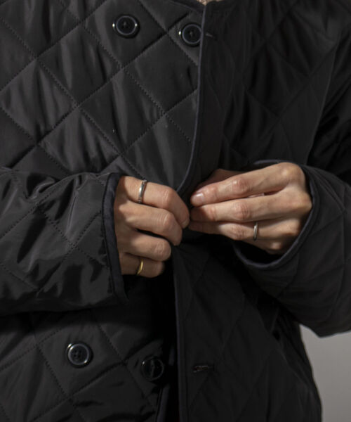 GLOSTER(グロスター)の「【Kinloch Anderson/キンロック・アンダーソン】QUILTED LINNER JACKET キルティングライナージャケット(ブルゾン・メンズ・ブラック/オリーブ・40/38)」の12枚目の写真