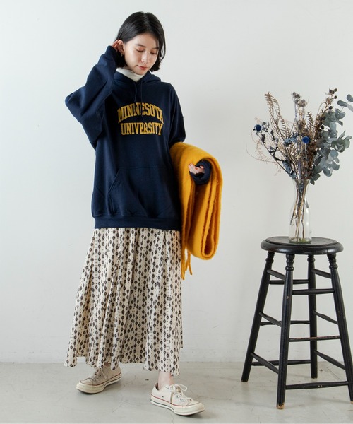 ANGIE（アンジー）の「ボリュームフリンジマフラー（マフラー・レディース・ライトグレー/イエロー/ブルー/グリーン/アイボリー/キャメル・FREE）」の10枚目の写真