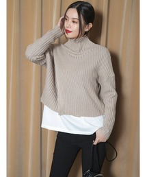 フロント切り替えリブニット