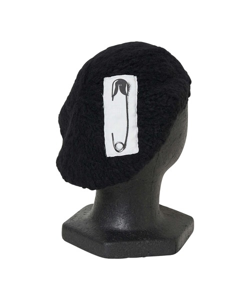 HYSTERIC GLAMOUR（ヒステリックグラマー）の「SAFETY PIN ベレー（ハンチング/ベレー帽・レディース・ブラック/レッド/グリーン・FREE）」の5枚目の写真