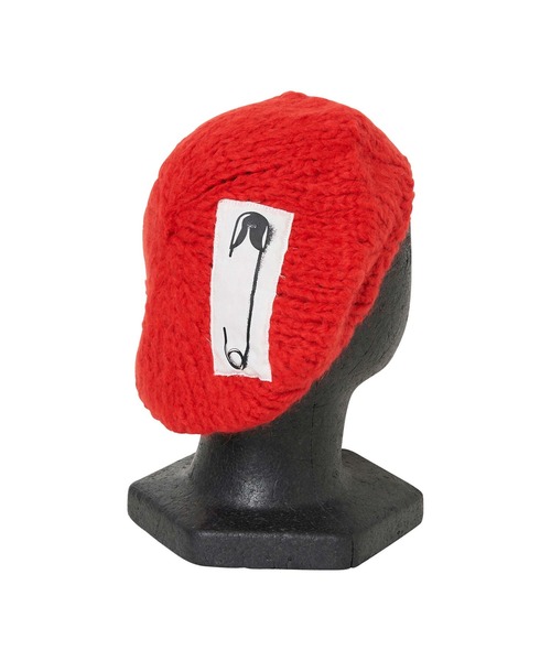 HYSTERIC GLAMOUR（ヒステリックグラマー）の「SAFETY PIN ベレー（ハンチング/ベレー帽・レディース・ブラック/レッド/グリーン・FREE）」の6枚目の写真