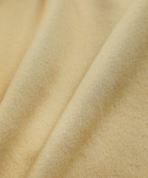 SAISON DE PAPILLON（セゾンドパピヨン）の「ウール混ダブルフェイスステンカラーAラインロングコート（ステンカラーコート・レディース・イエロー・フリー）」の16枚目の写真