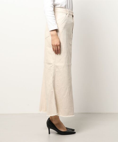 TRUNC（トランクエイティーエイト）の「Color Twill Skirt（スカート・レディース・グレイッシュベージュ/アイボリー・FREE）」の5枚目の写真