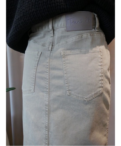 TRUNC（トランクエイティーエイト）の「Color Twill Skirt（スカート・レディース・グレイッシュベージュ/アイボリー・FREE）」の7枚目の写真