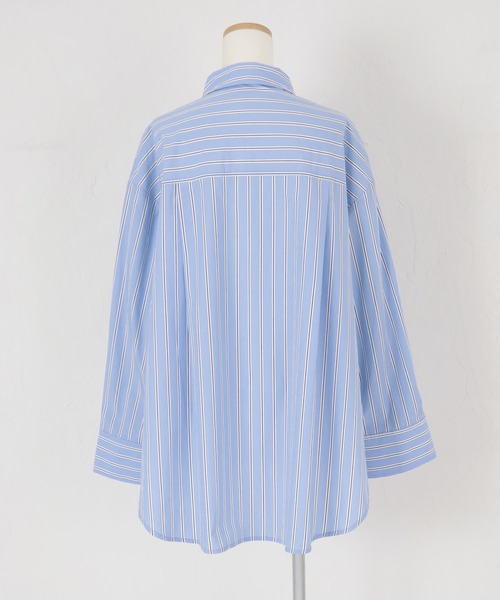 titivate（ティティベイト）の「ﾋﾞｯｸﾞｼﾙｴｯﾄｼｬﾂﾌﾞﾗｳｽ（シャツ/ブラウス・レディース・オフホワイト/ブルー系その他/パープル系その他/イエロー系その他・S/M）」の11枚目の写真