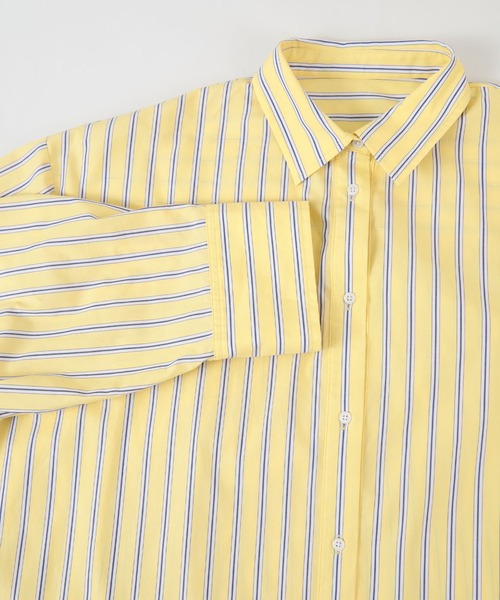 titivate（ティティベイト）の「ﾋﾞｯｸﾞｼﾙｴｯﾄｼｬﾂﾌﾞﾗｳｽ（シャツ/ブラウス・レディース・オフホワイト/ブルー系その他/パープル系その他/イエロー系その他・S/M）」の8枚目の写真