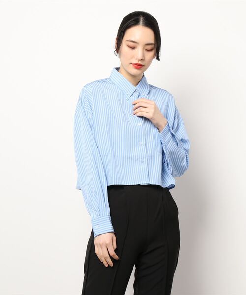 MIESROHE（ミースロエ）の「マルチストライプショートシャツ