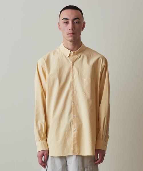 Steven Alan(スティーブンアラン)の「<Steven Alan> G/DYE PIN OX SINGLE NEEDLE SHIRT-LOOSE/シャツ(シャツ/ブラウス・メンズ・ライム/イエロー/ナチュラル・S/L/M/XL)」の10枚目の写真