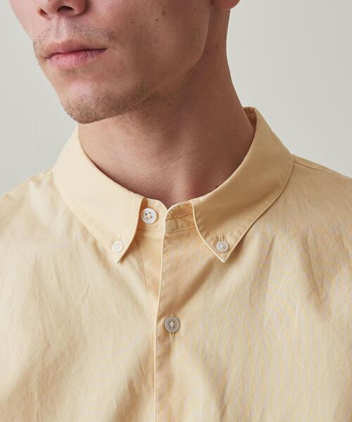 Steven Alan(スティーブンアラン)の「<Steven Alan> G/DYE PIN OX SINGLE NEEDLE SHIRT-LOOSE/シャツ(シャツ/ブラウス・メンズ・ライム/イエロー/ナチュラル・S/L/M/XL)」の4枚目の写真