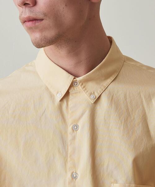 Steven Alan(スティーブンアラン)の「<Steven Alan> G/DYE PIN OX SINGLE NEEDLE SHIRT-LOOSE/シャツ(シャツ/ブラウス・メンズ・ライム/イエロー/ナチュラル・S/L/M/XL)」の5枚目の写真