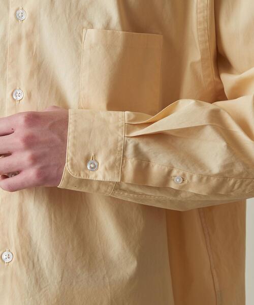 Steven Alan(スティーブンアラン)の「<Steven Alan> G/DYE PIN OX SINGLE NEEDLE SHIRT-LOOSE/シャツ(シャツ/ブラウス・メンズ・ライム/イエロー/ナチュラル・S/L/M/XL)」の6枚目の写真