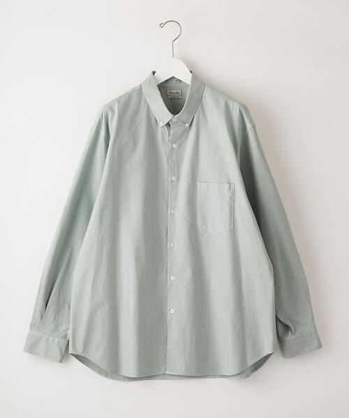 Steven Alan(スティーブンアラン)の「<Steven Alan> G/DYE PIN OX SINGLE NEEDLE SHIRT-LOOSE/シャツ(シャツ/ブラウス・メンズ・ライム/イエロー/ナチュラル・S/L/M/XL)」の15枚目の写真