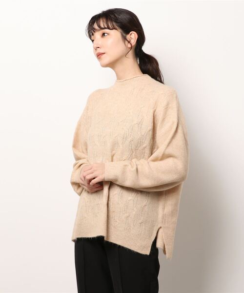 ehka sopo（エヘカソポ）の「もちもちケーブルニット（ニット/セーター