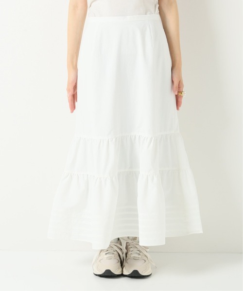 新品✨IENA/Leonie♡レースティアードスカート 【size0】アイボリー ティアードレーススカート(インパン)（スカート）｜Lovilyn