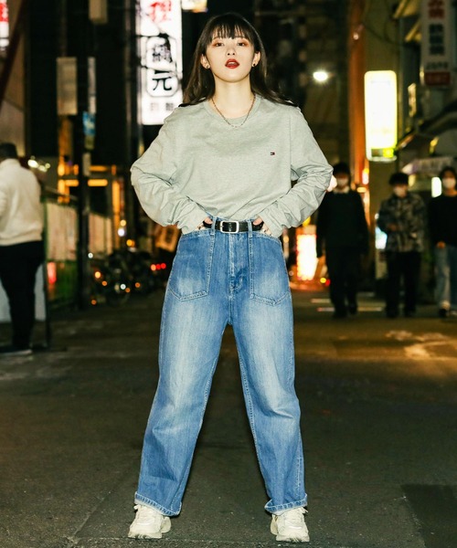 TOMMY HILFIGER(トミーヒルフィガー)の「TOMMY HILFIGER トミー ヒルフィガー Tシャツ・カットソー メンズ アパレル 長袖 ロンT 綿 無地 ロゴ ワンポイント(Tシャツ/カットソー・メンズ・ホワイト/ブラック/ネイビー/レッド/グレー/クリーム/ブルー・LARGE/X-LARGE/XX-LARGE/SMALL/MEDIUM)」の20枚目の写真