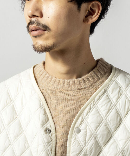 GLOSTER（グロスター）の「【GLOSTER/グロスター】PUFFER WARM JACKET 中綿ジャケット（ブルゾン・メンズ・オフホワイト/ブラック/オリーブ・MEDIUM/LARGE）」の17枚目の写真