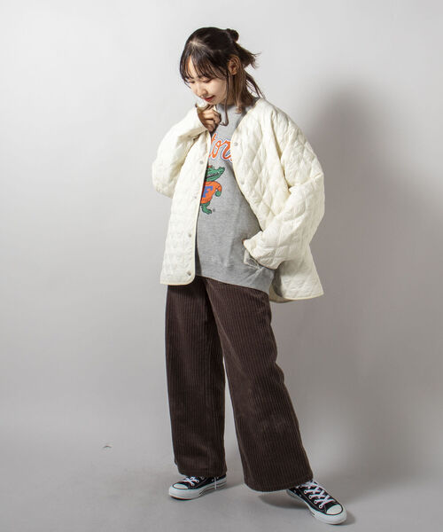 GLOSTER（グロスター）の「【GLOSTER/グロスター】PUFFER WARM JACKET 中綿ジャケット（ブルゾン・メンズ・オフホワイト/ブラック/オリーブ・MEDIUM/LARGE）」の20枚目の写真