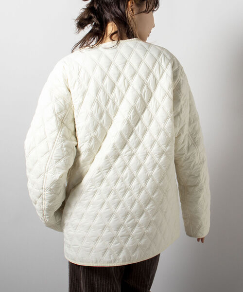 GLOSTER（グロスター）の「【GLOSTER/グロスター】PUFFER WARM JACKET 中綿ジャケット（ブルゾン・メンズ・オフホワイト/ブラック/オリーブ・MEDIUM/LARGE）」の8枚目の写真