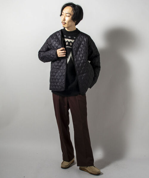 GLOSTER（グロスター）の「【GLOSTER/グロスター】PUFFER WARM JACKET 中綿ジャケット（ブルゾン・メンズ・オフホワイト/ブラック/オリーブ・MEDIUM/LARGE）」の11枚目の写真