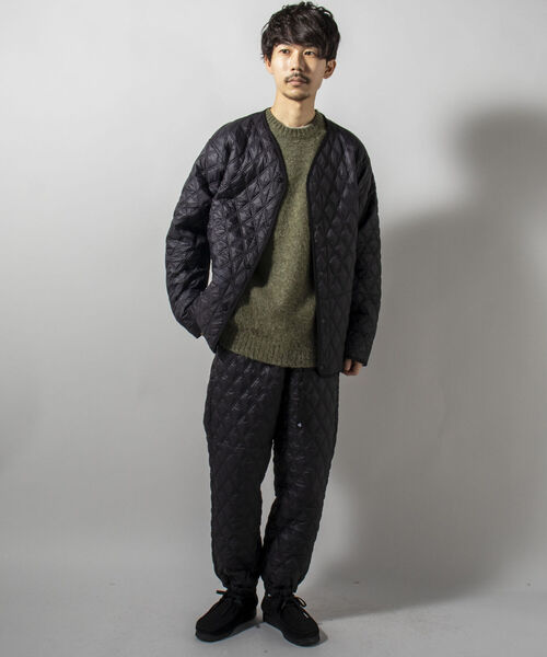 GLOSTER（グロスター）の「【GLOSTER/グロスター】PUFFER WARM JACKET 中綿ジャケット（ブルゾン・メンズ・オフホワイト/ブラック/オリーブ・MEDIUM/LARGE）」の22枚目の写真