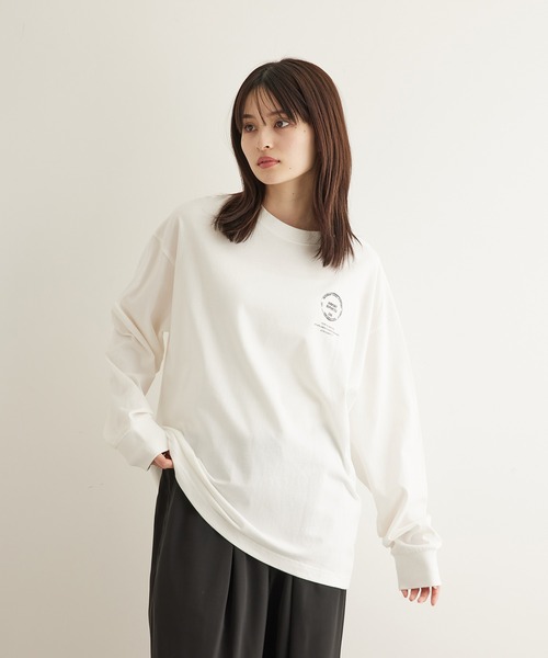 JUNRED（ジュンレッド）の「HIS×JUNRed feat.msy. ロングTシャツ（Tシャツ/カットソー・メンズ・ホワイト/チャコールグレー/ミント・LL/M/L）」の14枚目の写真