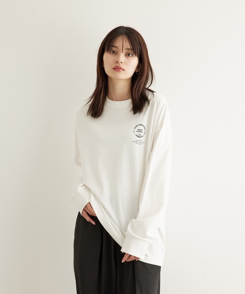 JUNRED（ジュンレッド）の「HIS×JUNRed feat.msy. ロングTシャツ（Tシャツ/カットソー・メンズ・ホワイト/チャコールグレー/ミント・LL/M/L）」の13枚目の写真