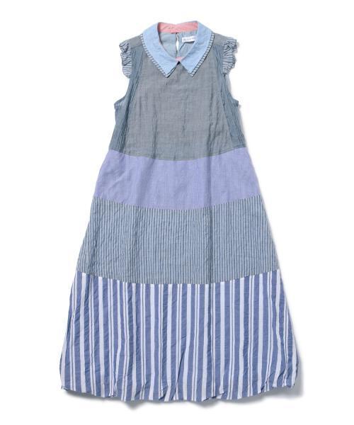 BEAMS BOY(ビームスボーイ)の「TORI-TO / 2枚衿 重ね ワンピース(ワンピース・レディース・ブルー・ONE SIZE)」の11枚目の写真