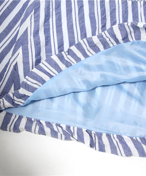 BEAMS BOY(ビームスボーイ)の「TORI-TO / 2枚衿 重ね ワンピース(ワンピース・レディース・ブルー・ONE SIZE)」の9枚目の写真