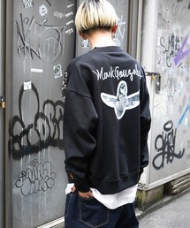 Mark Gonzales マークゴンザレス 裏毛クルーネックスウェット ストリートカジュアル/GONZ/オーバーサイズ/ビッグシルエット