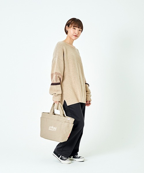 Manhattan Portage（マンハッタンポーテージ）の「Whitestone Tote Bag Canvas 2021（トートバッグ・メンズ・ダークネイビー/オリーブ/ベージュ・SMALL）」の22枚目の写真