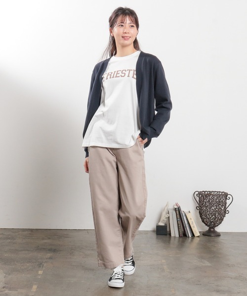 Honeys(ハニーズ)の「ラウンドカーデ(カーディガン/ボレロ・レディース・オレンジ/ベージュ/ブルーグリーン/ネイビー/ブラック・L/LL/M)」の10枚目の写真
