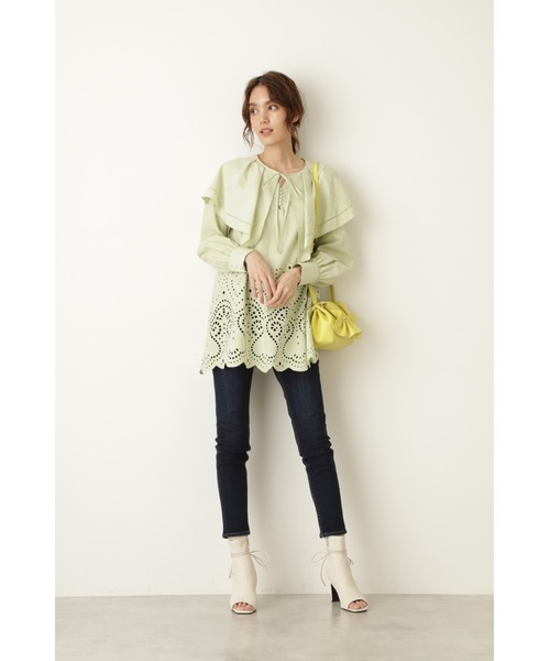 JILL STUART（ジルスチュアート）の「◆メノールデニムパンツ（デニムパンツ・レディース・ブルー/ネイビー・2/0/4）」の4枚目の写真