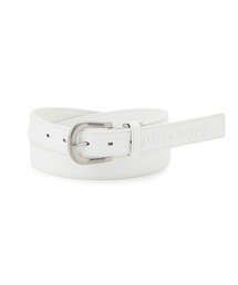 【フリーサイズ対応】ロゴ型押し合皮ベルト