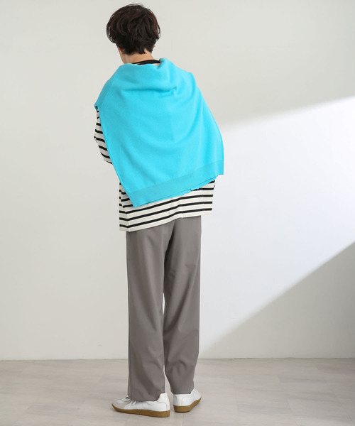 SENSE OF PLACE by URBAN RESEARCH（センスオブプレイスバイアーバンリサーチ）の「ボーダーエクストラルーズロンTシャツ（Tシャツ/カットソー・メンズ・ブラック/ネイビー/グリーン・MEDIUM/LARGE）」の9枚目の写真