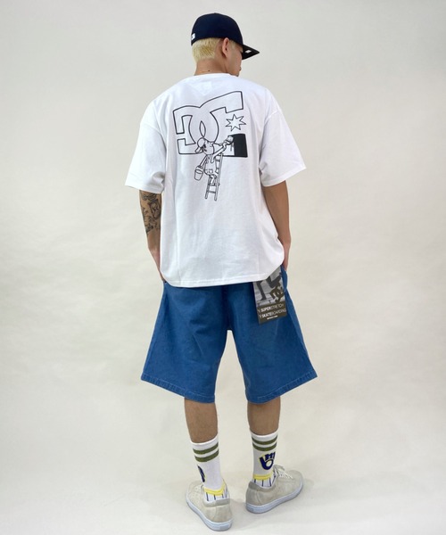 DC(ディーシー)の「DC/ディーシー ワイドフィット バックプリントTシャツ DST221025(Tシャツ/カットソー・メンズ・ブラック/ホワイト/ベージュ・M/XL/L/2XL)」の11枚目の写真