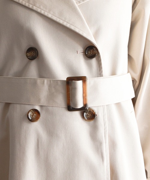 feepur（フェピュール）の「ロングトレンチコート（トレンチコート・レディース・ベージュ/アイボリー・SMALL/MEDIUM）」の11枚目の写真