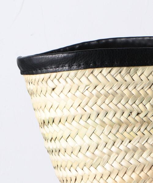 Fatima morocco(ファティマモロッコ)の「<Fatima Morocco(ファティマモロッコ)>ロープ バスケット LL(かごバッグ・レディース・ホワイト/ブラック・FREE)」の3枚目の写真